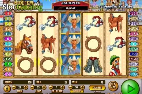 Οθόνη7. Ride 'em Cowboy Κουλοχέρης