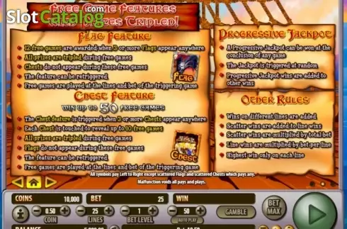 Οθόνη3. Pirate's Plunder (Habanero Systems) Κουλοχέρης