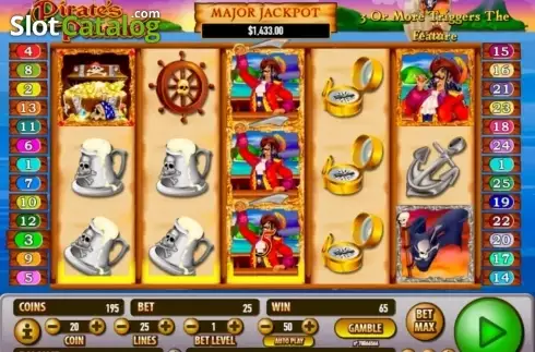 Οθόνη8. Pirate's Plunder (Habanero Systems) Κουλοχέρης