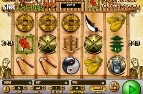 Οθόνη6. Shaolin Fortunes Κουλοχέρης