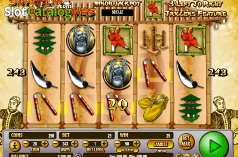 Οθόνη7. Shaolin Fortunes Κουλοχέρης