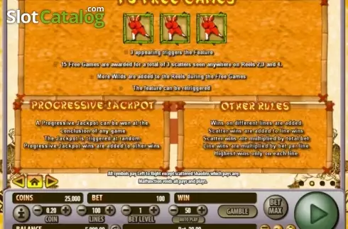 Οθόνη3. Shaolin Fortunes 100 Κουλοχέρης