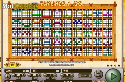 Οθόνη4. Shaolin Fortunes 100 Κουλοχέρης