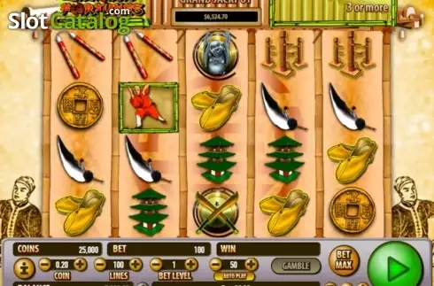 Οθόνη6. Shaolin Fortunes 100 Κουλοχέρης