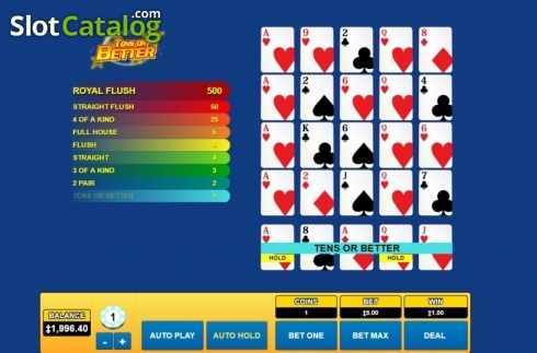 Οθόνη4. Tens or Better (Habanero) Κουλοχέρης