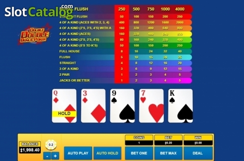 Οθόνη3. Double Double Bonus Poker (Habanero) Κουλοχέρης