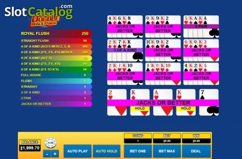 Οθόνη5. Double Double Bonus Poker (Habanero) Κουλοχέρης