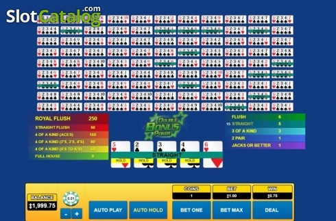 Οθόνη7. Double Bonus Poker (Habanero) Κουλοχέρης