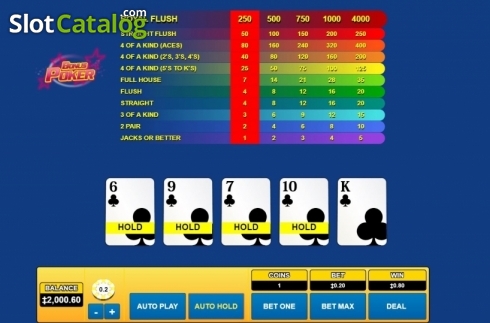 Οθόνη3. Bonus Poker (Habanero) Κουλοχέρης
