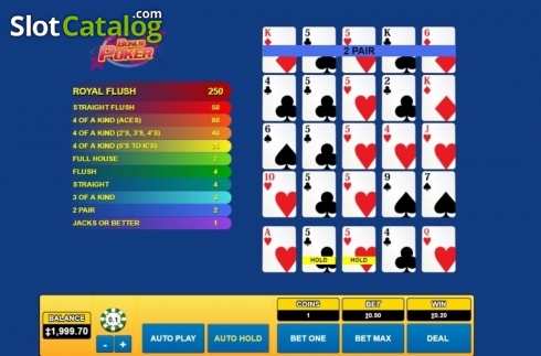 Οθόνη4. Bonus Poker (Habanero) Κουλοχέρης