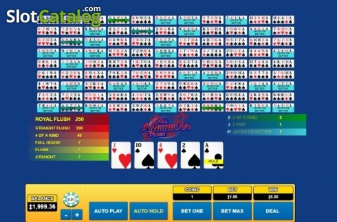 Οθόνη7. All American Poker (Habanero) Κουλοχέρης