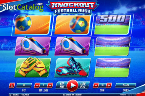 Οθόνη3. Knockout Football Rush Κουλοχέρης