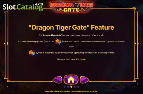 Οθόνη8. Dragon Tiger Gate Κουλοχέρης