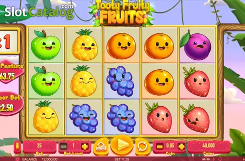 Οθόνη2. Tooty Fruity Fruits Κουλοχέρης