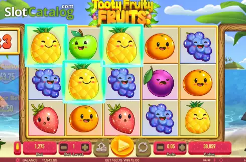 Οθόνη9. Tooty Fruity Fruits Κουλοχέρης