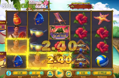 Οθόνη3. Bikini Island Deluxe Κουλοχέρης