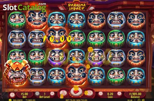 Οθόνη3. Daruma Impact Κουλοχέρης