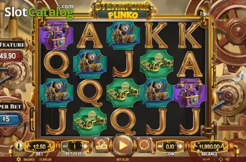 Οθόνη2. Steampunk Plinko Κουλοχέρης