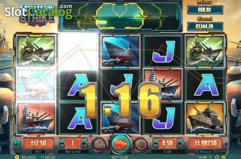 Οθόνη3. Battleship Strike Κουλοχέρης 