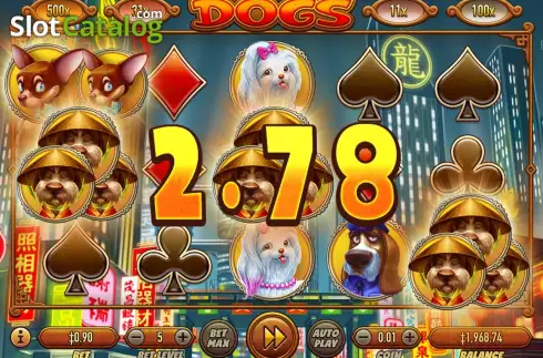 Οθόνη6. Fortune Dogs Κουλοχέρης 