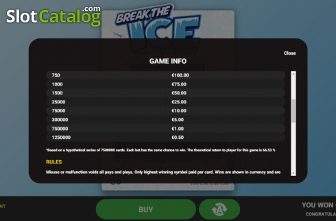 Οθόνη7. Break the Ice (Hacksaw Gaming) Κουλοχέρης