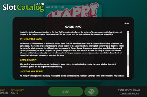 Οθόνη7. Happy Scratch Κουλοχέρης
