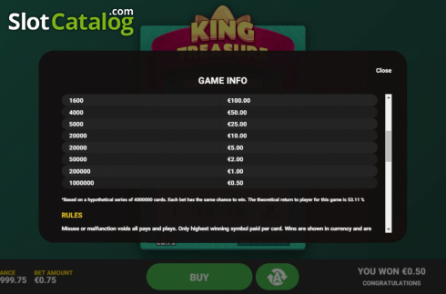 Οθόνη6. King Treasure Κουλοχέρης