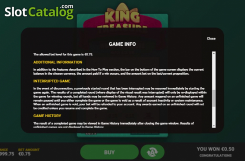 Οθόνη7. King Treasure Κουλοχέρης