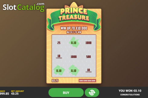 Οθόνη4. Prince Treasure Κουλοχέρης