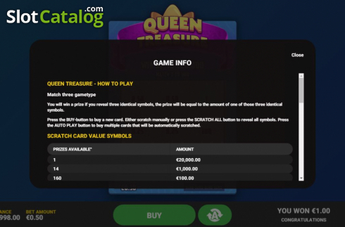 Οθόνη5. Queen Treasure Κουλοχέρης