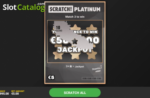 Οθόνη3. Scratch Platinum Κουλοχέρης