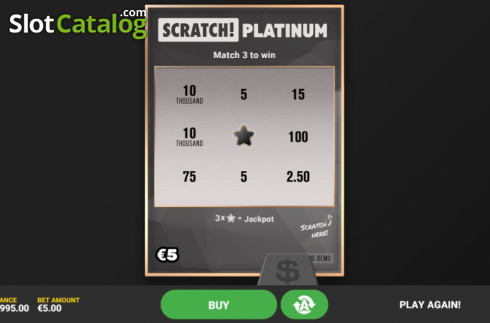 Οθόνη4. Scratch Platinum Κουλοχέρης