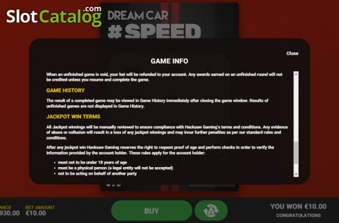 Οθόνη9. Dream Car Speed Κουλοχέρης