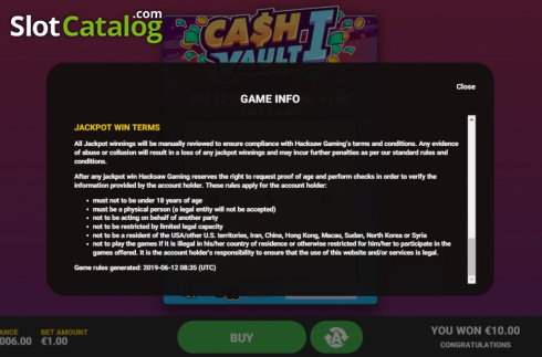 Οθόνη9. Cash Vault I Κουλοχέρης