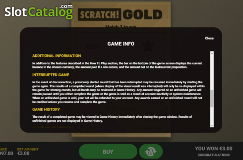 Οθόνη7. Scratch Gold Κουλοχέρης