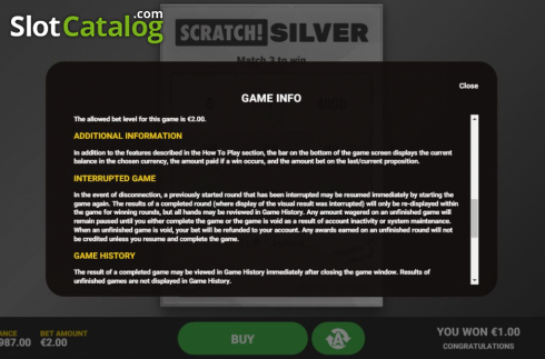 Οθόνη7. Scratch Silver Κουλοχέρης