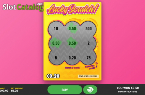 Οθόνη4. Lucky Scratch (Hacksaw Gaming) Κουλοχέρης
