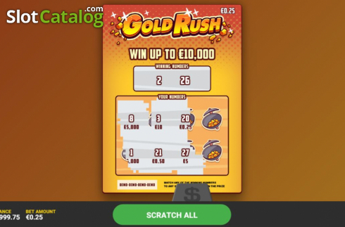 Οθόνη3. Gold Rush Scratch Κουλοχέρης 