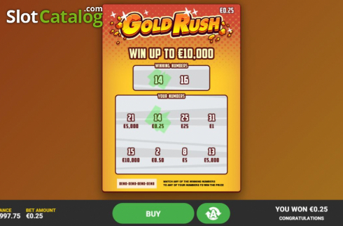 Οθόνη4. Gold Rush Scratch Κουλοχέρης 