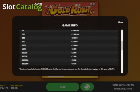 Οθόνη6. Gold Rush Scratch Κουλοχέρης 