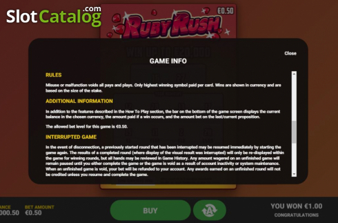 Οθόνη7. Ruby Rush Κουλοχέρης