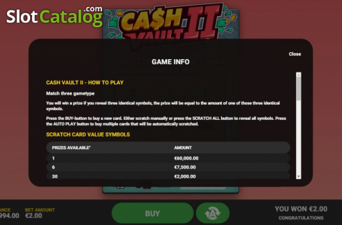 Οθόνη5. Cash Vault II Κουλοχέρης
