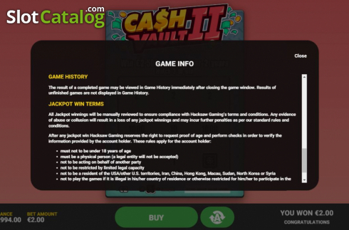 Οθόνη8. Cash Vault II Κουλοχέρης