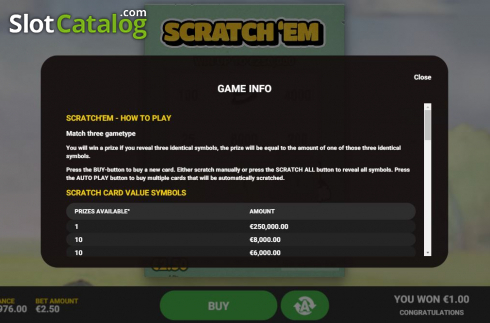 Οθόνη6. Scratch 'Em Κουλοχέρης 