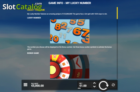 Οθόνη9. My Lucky Number Κουλοχέρης