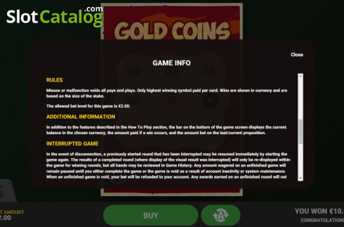Οθόνη8. Gold Coins Κουλοχέρης 