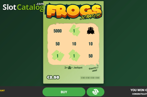 Οθόνη5. Frogs Scratch Κουλοχέρης