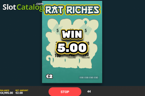 Οθόνη4. Rat Riches Κουλοχέρης