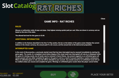 Οθόνη8. Rat Riches Κουλοχέρης