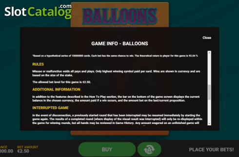 Οθόνη9. Balloons Κουλοχέρης